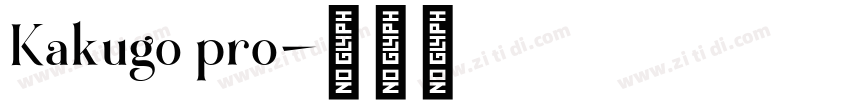 Kakugo pro字体转换